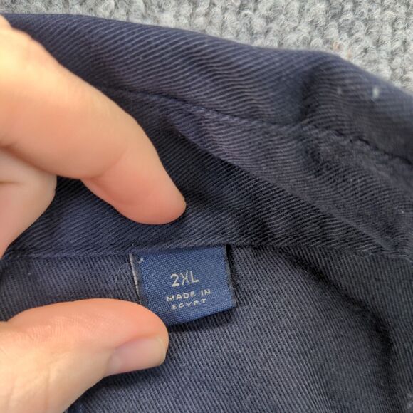 Subaru Men's Uniform Button Up Shirt Blue 2XL Long Sleeve Polycotton Blend - Picture 11 of 15